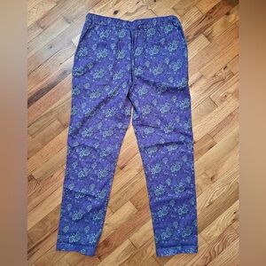 Wildfang Purple Floral Printed Trousers
